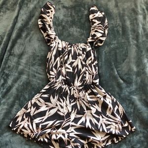 Amuse Society Romper Leaf Print